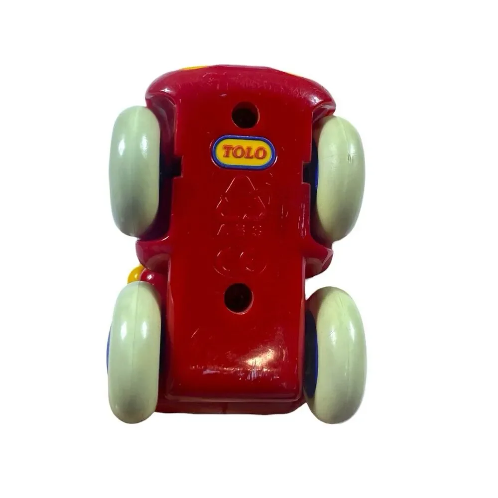 4 Vintage 80's Tolo Toys Sports Racing Cars Primary Colors Colorful Lightweight